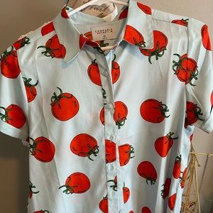 ModCloth Compañía Fantástica tomato print top! 🍅